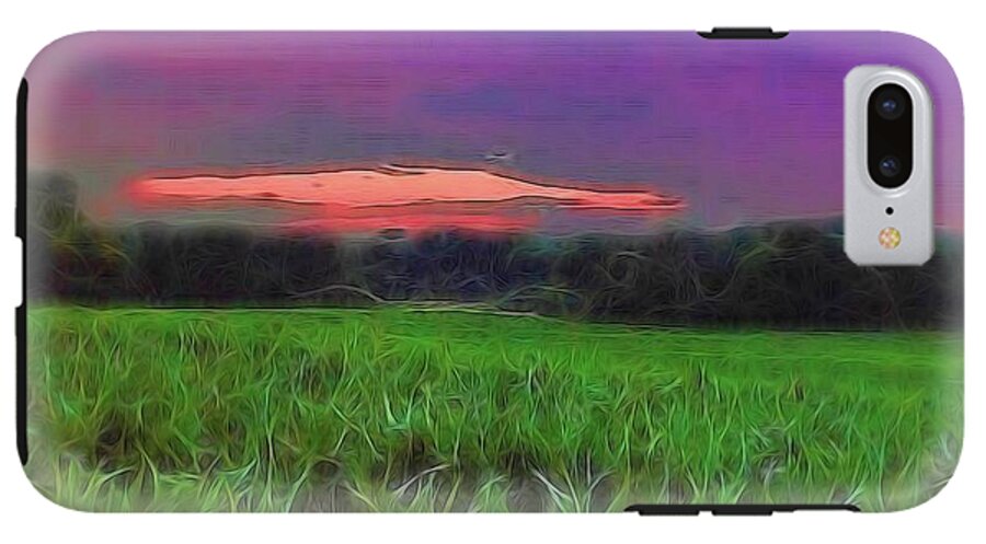 Sunset Over a Cornfield - Phone Case