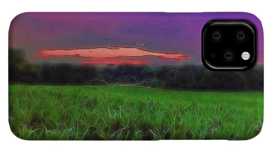 Sunset Over a Cornfield - Phone Case