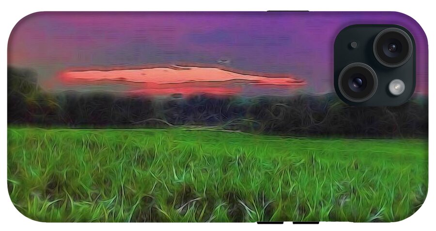 Sunset Over a Cornfield - Phone Case