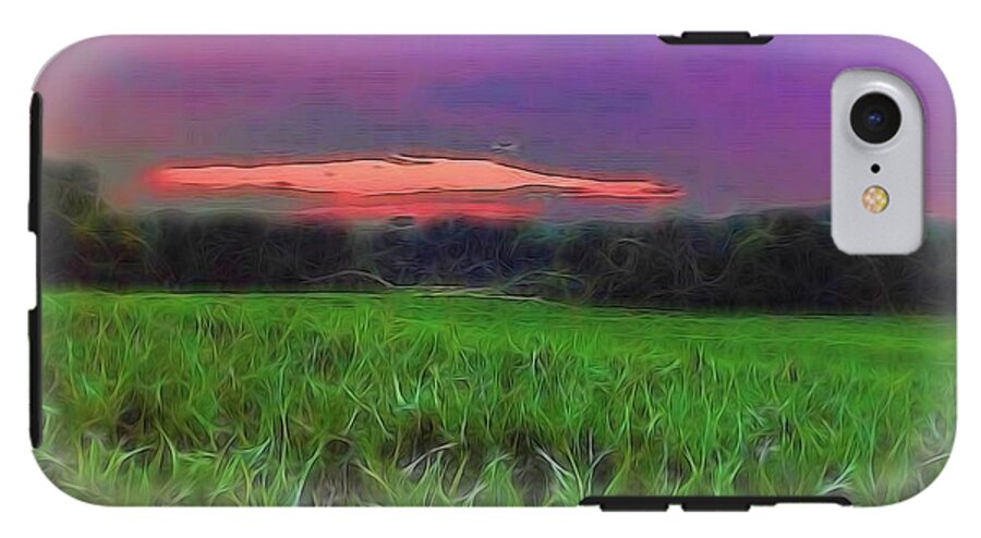 Sunset Over a Cornfield - Phone Case