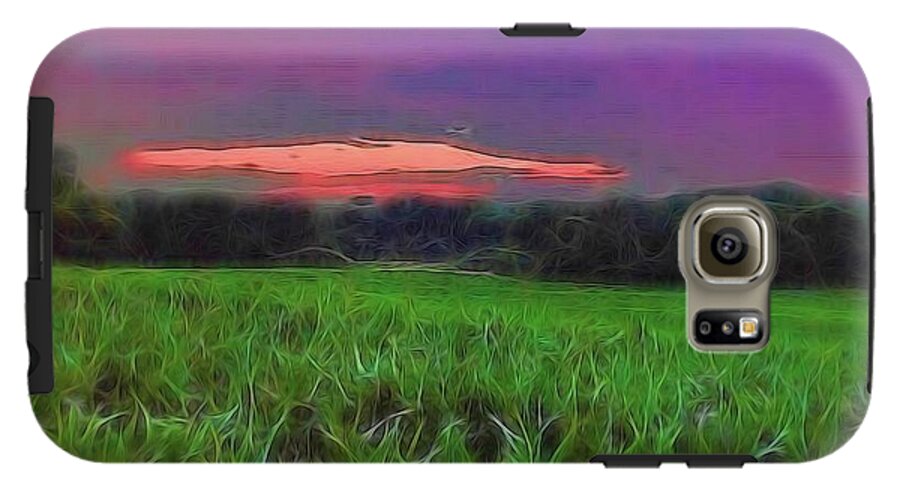 Sunset Over a Cornfield - Phone Case