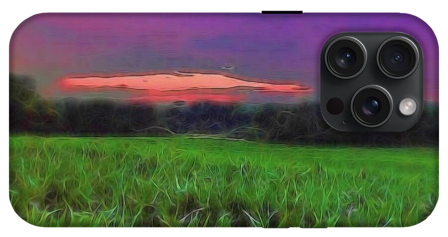 Sunset Over a Cornfield - Phone Case