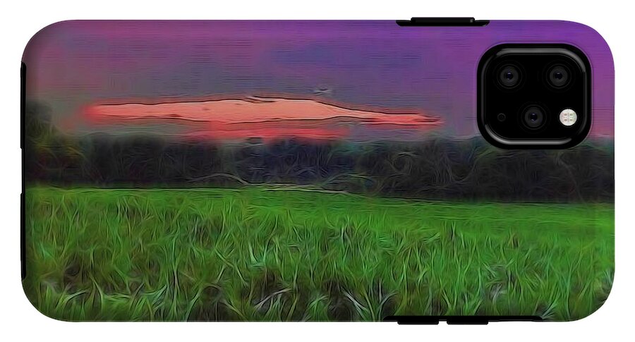Sunset Over a Cornfield - Phone Case