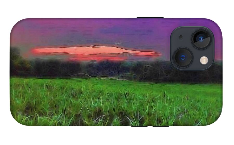 Sunset Over a Cornfield - Phone Case