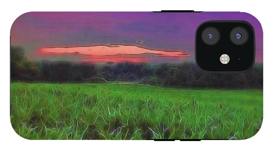Sunset Over a Cornfield - Phone Case