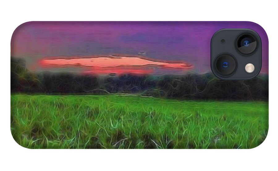 Sunset Over a Cornfield - Phone Case