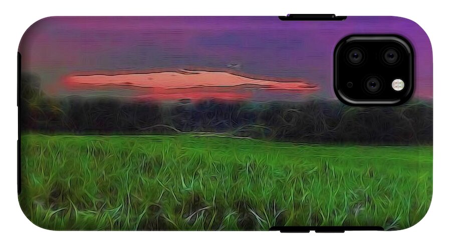 Sunset Over a Cornfield - Phone Case
