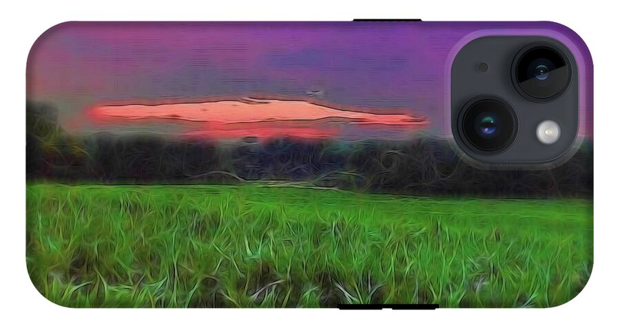 Sunset Over a Cornfield - Phone Case