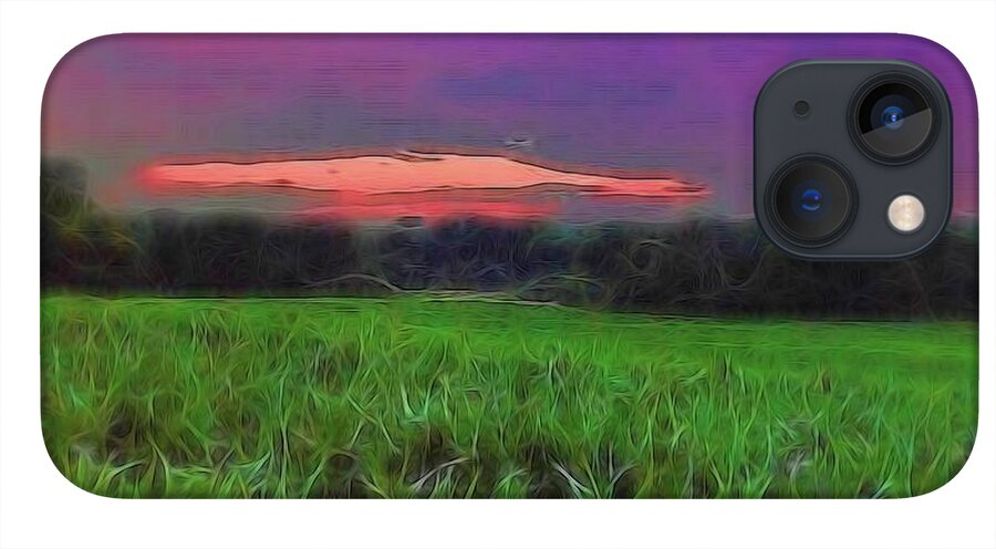 Sunset Over a Cornfield - Phone Case