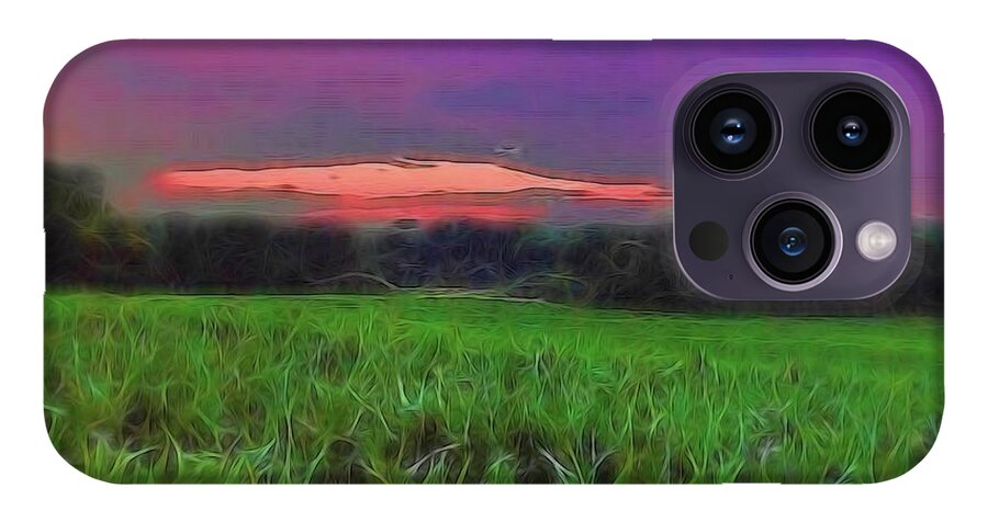 Sunset Over a Cornfield - Phone Case