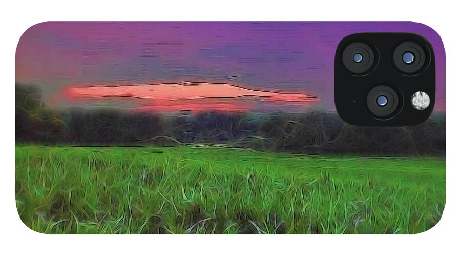 Sunset Over a Cornfield - Phone Case