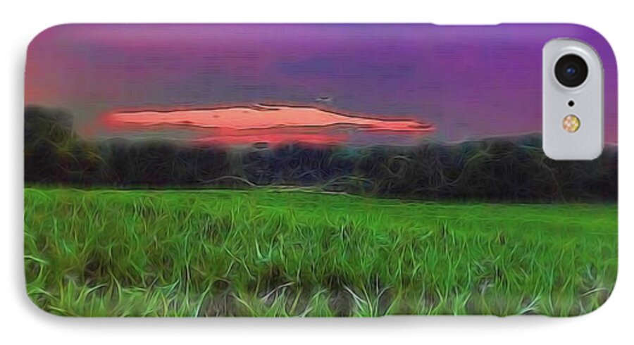 Sunset Over a Cornfield - Phone Case