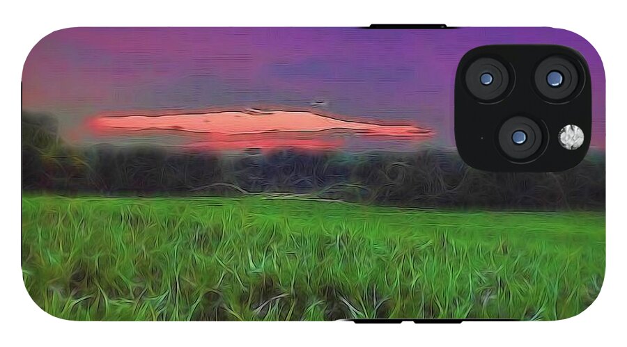 Sunset Over a Cornfield - Phone Case