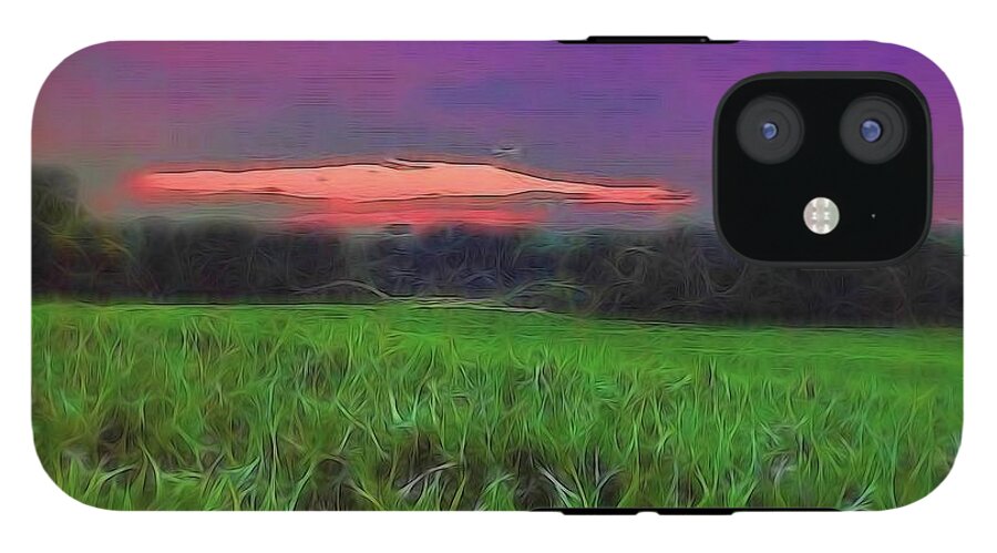 Sunset Over a Cornfield - Phone Case