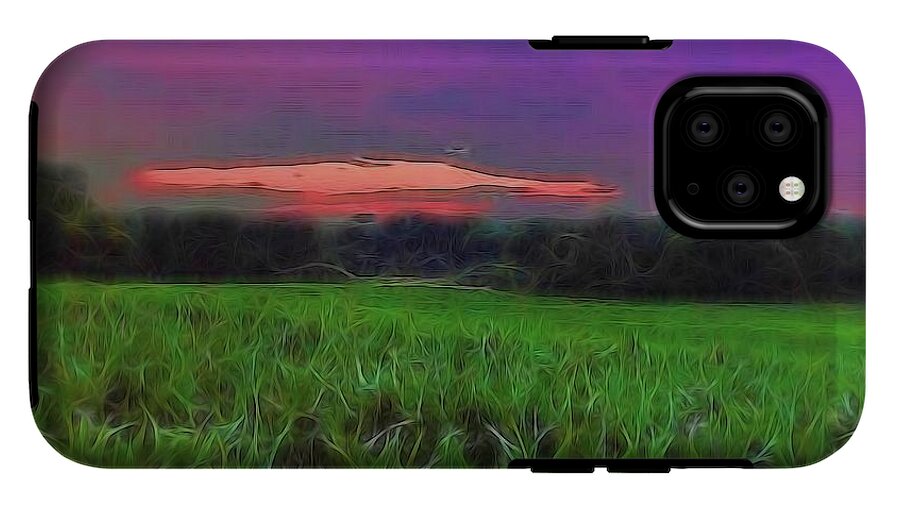 Sunset Over a Cornfield - Phone Case