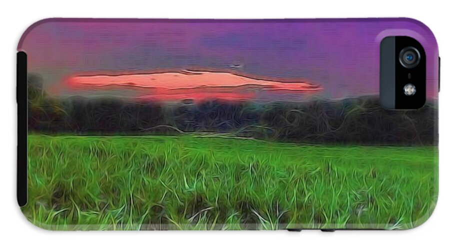 Sunset Over a Cornfield - Phone Case