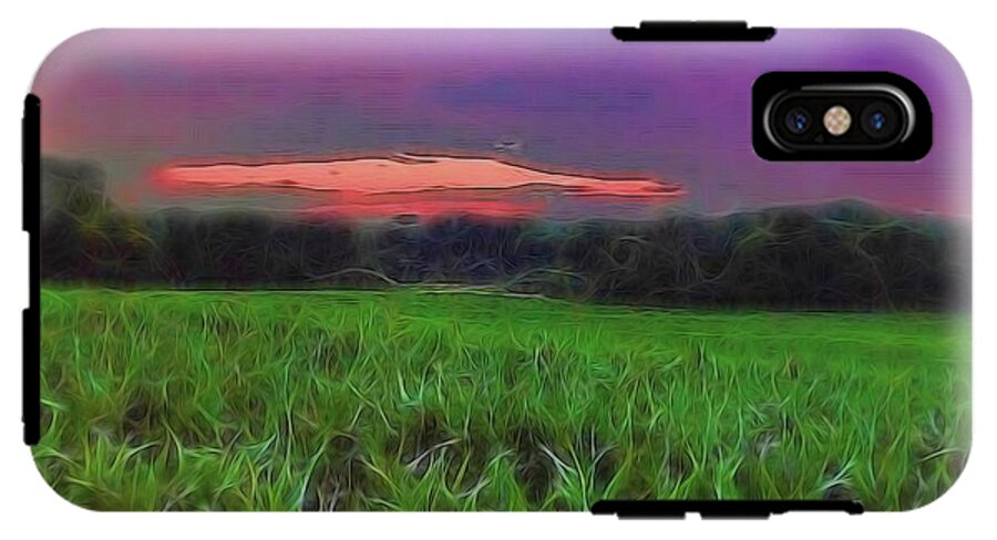 Sunset Over a Cornfield - Phone Case