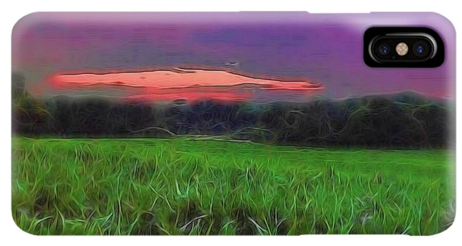 Sunset Over a Cornfield - Phone Case