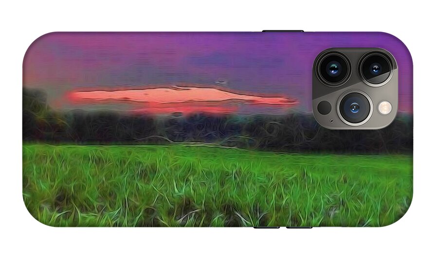 Sunset Over a Cornfield - Phone Case