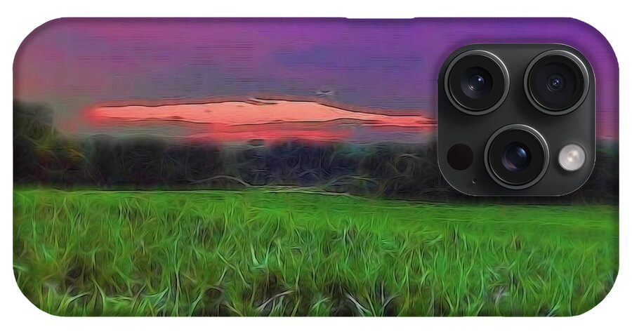 Sunset Over a Cornfield - Phone Case