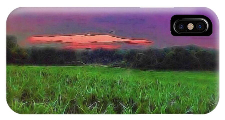 Sunset Over a Cornfield - Phone Case