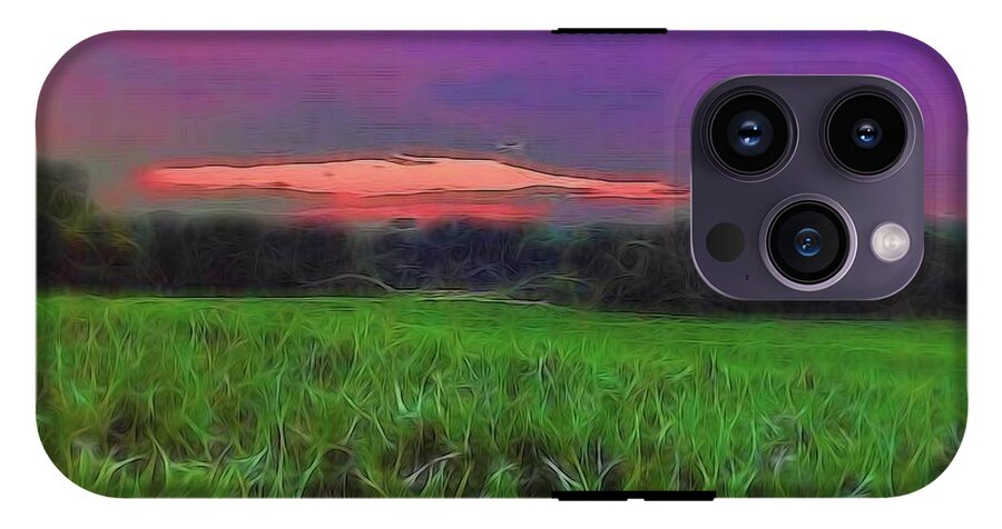 Sunset Over a Cornfield - Phone Case
