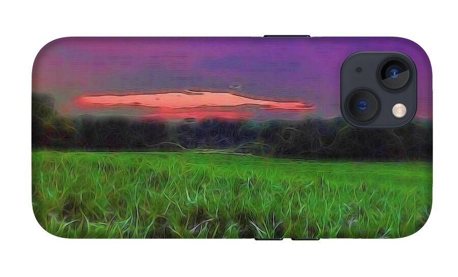 Sunset Over a Cornfield - Phone Case