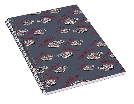 Sushi Pattern - Spiral Notebook