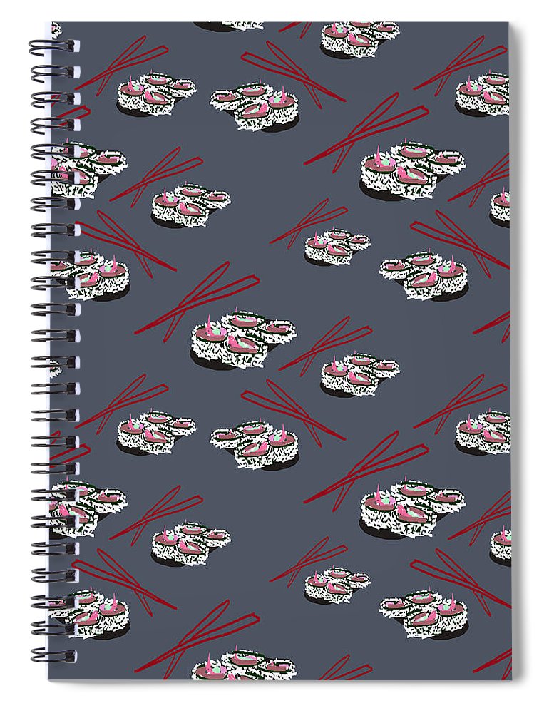 Sushi Pattern - Spiral Notebook
