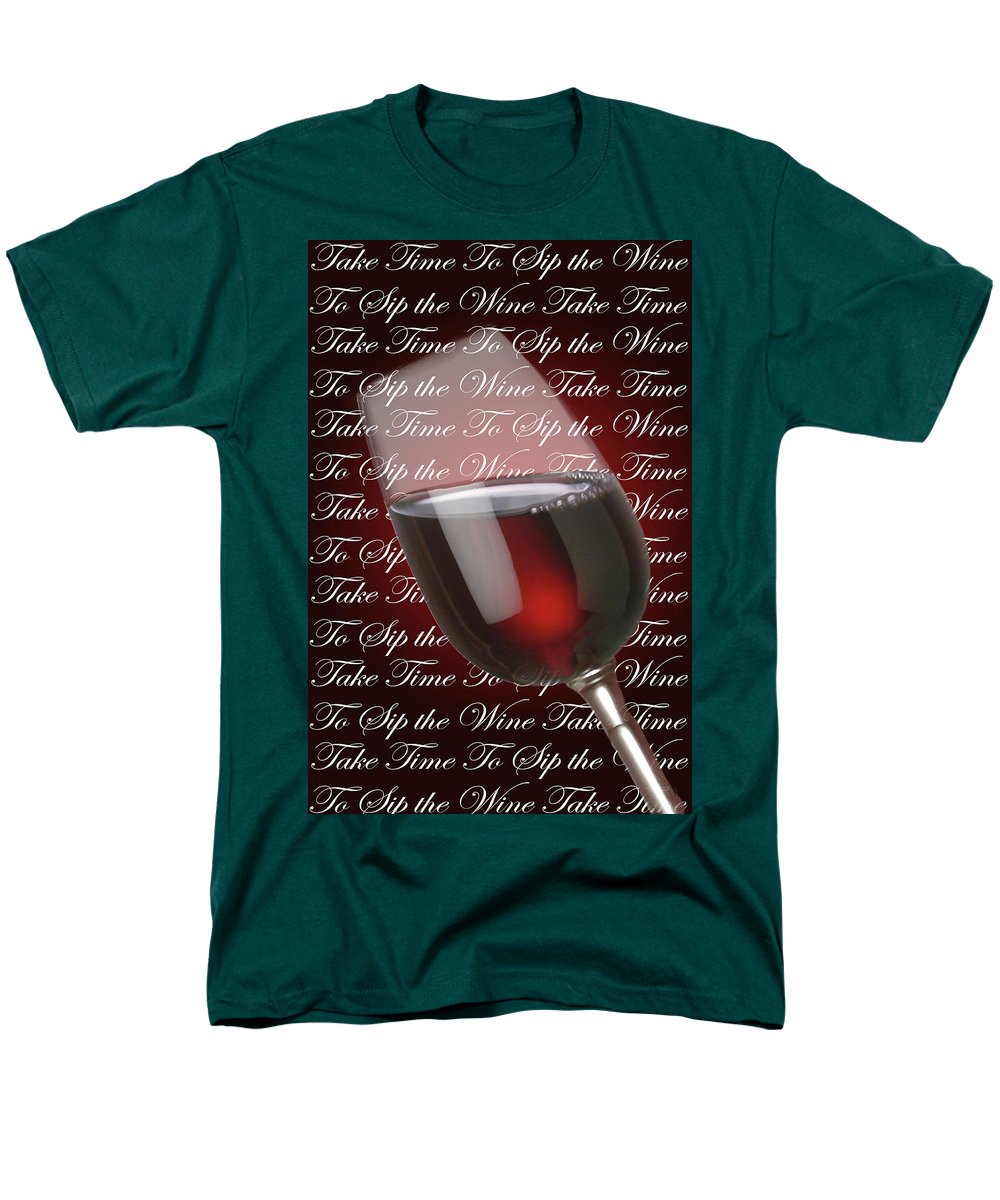 Take Time To Sip The Wine - Men's T-Shirt (Regular Fit)