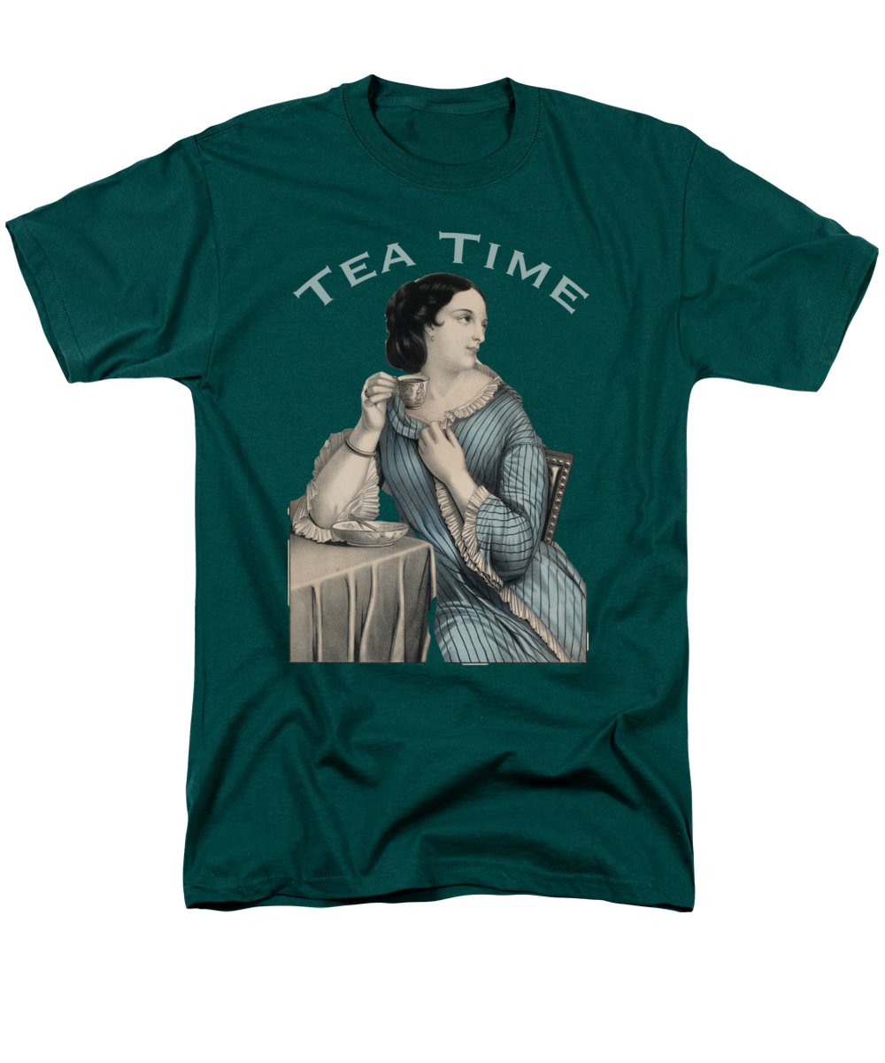 Tea Time Vintage Woman - Men's T-Shirt (Regular Fit)