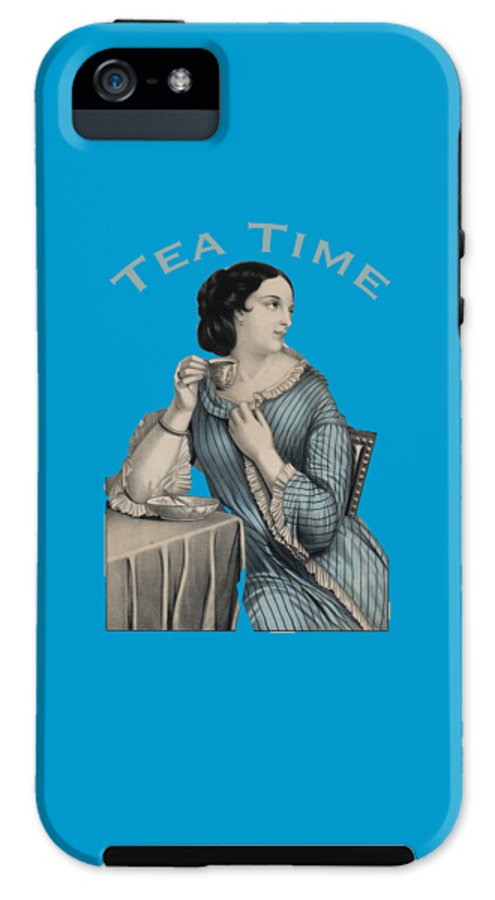 Tea Time Vintage Woman - Phone Case