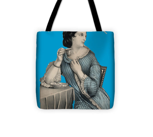 Tea Time Vintage Woman - Tote Bag