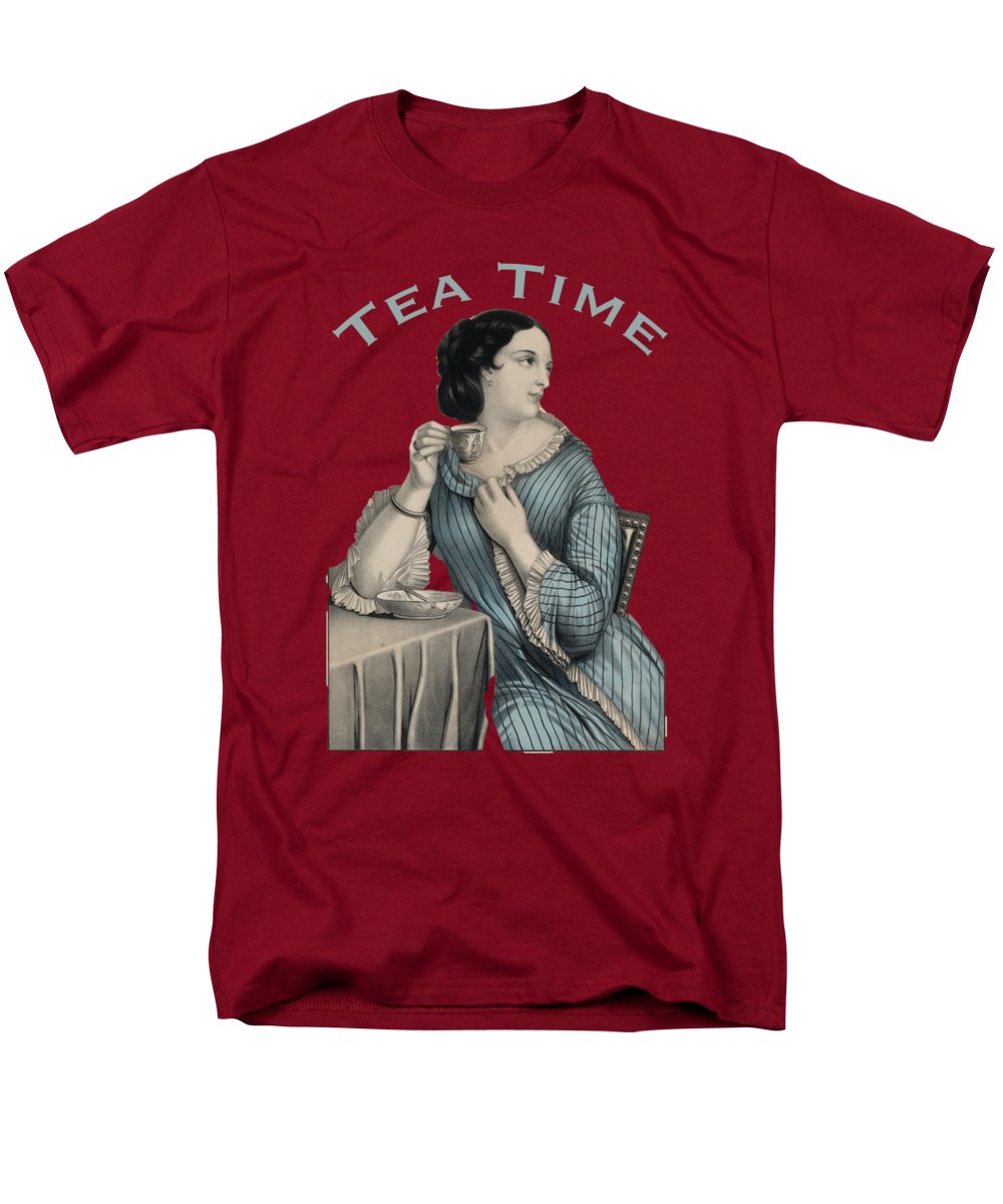 Tea Time Vintage Woman - Men's T-Shirt (Regular Fit)