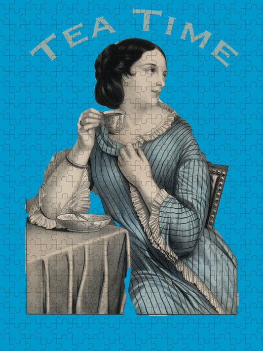 Tea Time Vintage Woman - Puzzle