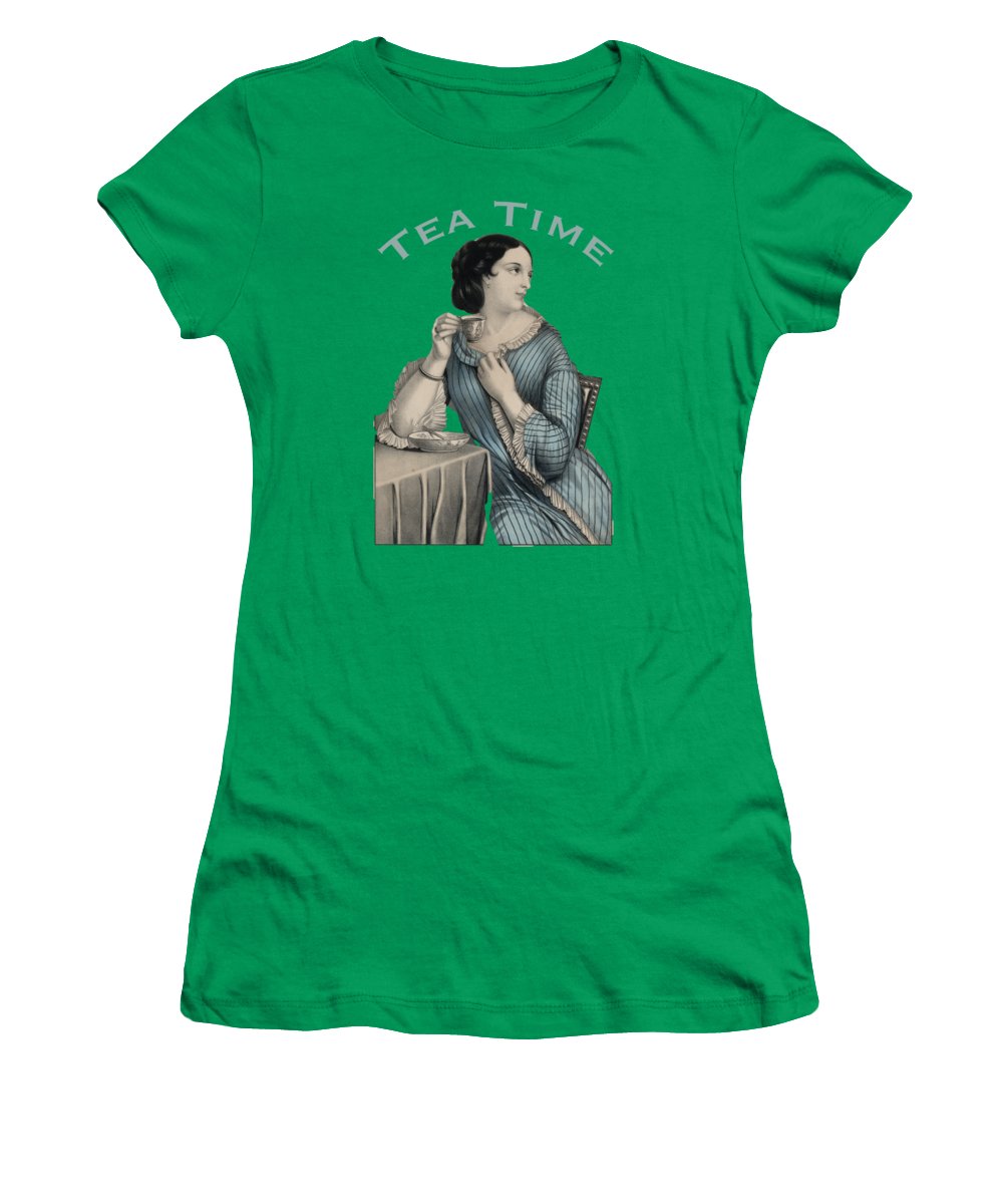 Tea Time Vintage Woman - Women's T-Shirt