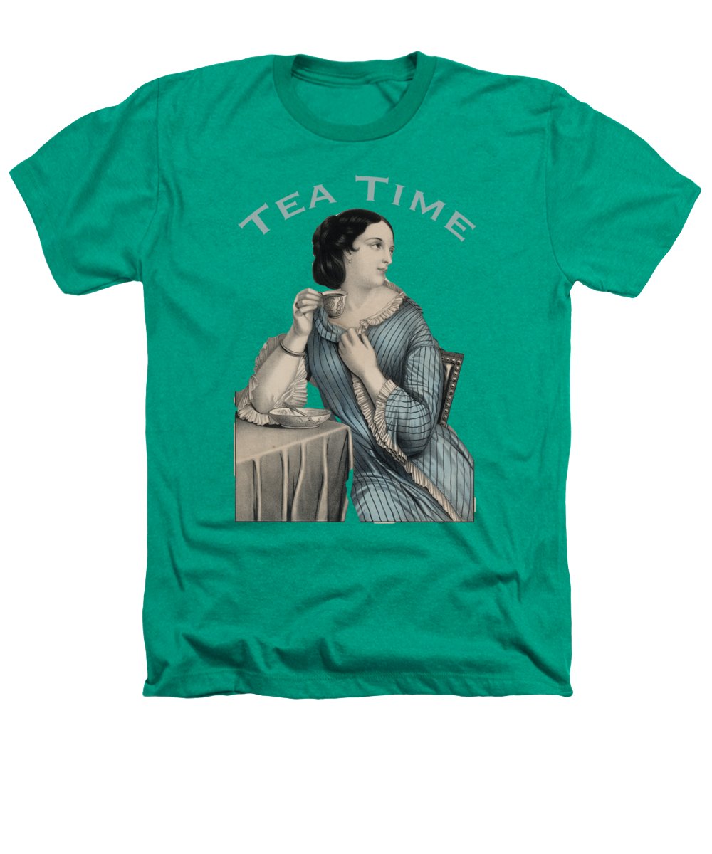 Tea Time Vintage Woman - Heathers T-Shirt