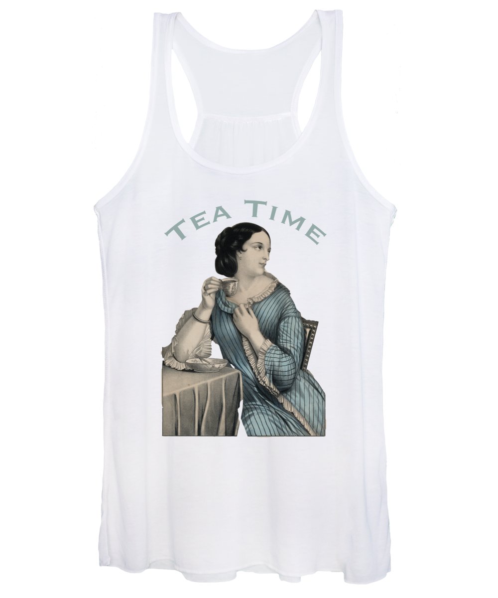 Tea Time Vintage Woman - Women's Tank Top