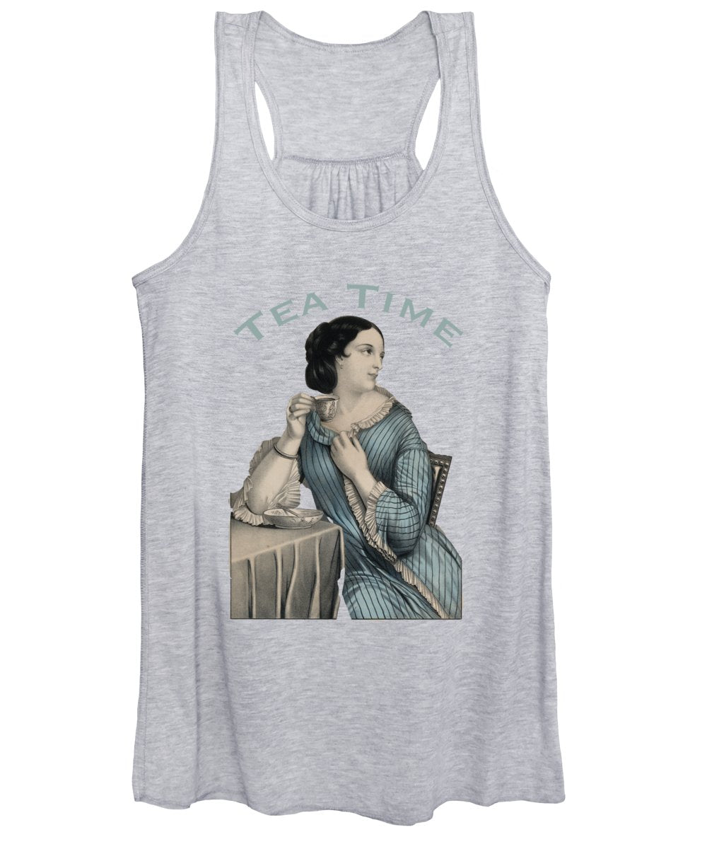 Tea Time Vintage Woman - Women's Tank Top