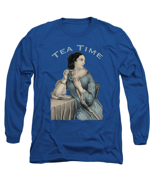 Tea Time Vintage Woman - Long Sleeve T-Shirt