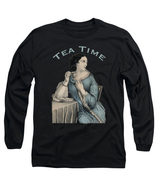 Tea Time Vintage Woman - Long Sleeve T-Shirt