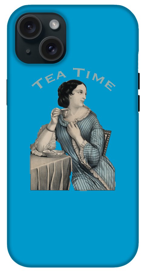 Tea Time Vintage Woman - Phone Case
