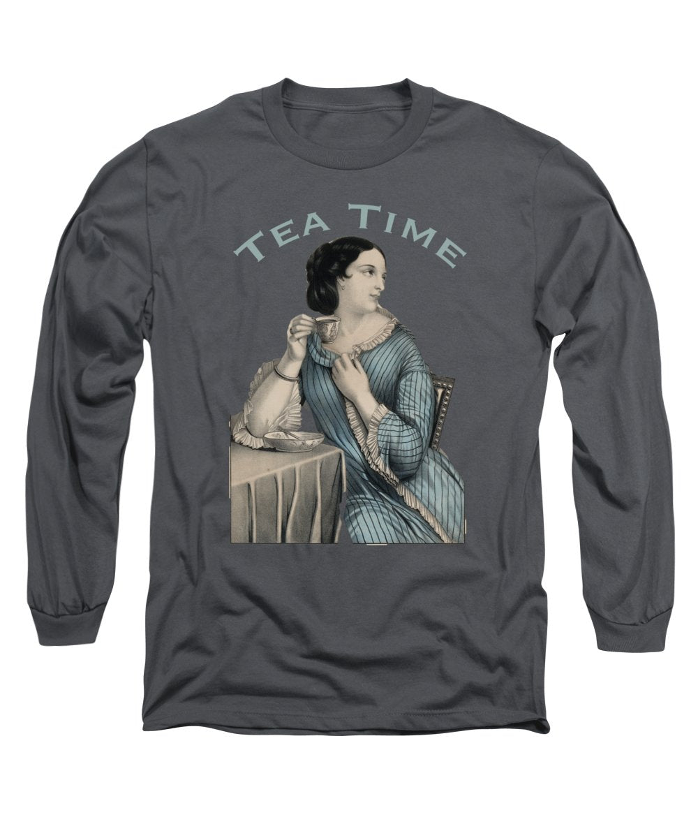 Tea Time Vintage Woman - Long Sleeve T-Shirt