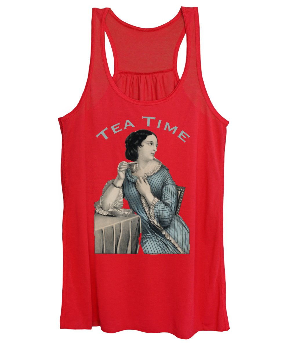 Tea Time Vintage Woman - Women's Tank Top