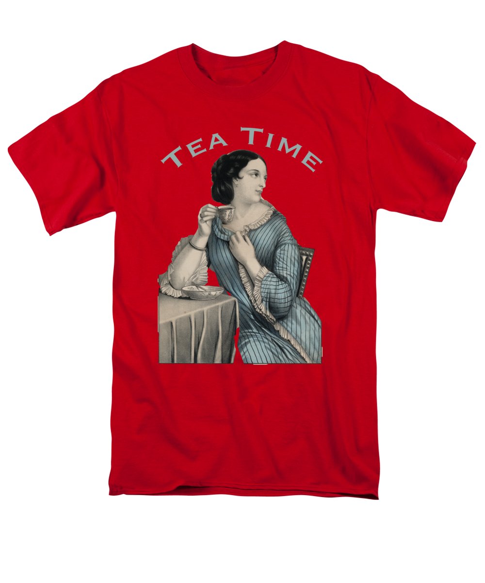 Tea Time Vintage Woman - Men's T-Shirt (Regular Fit)