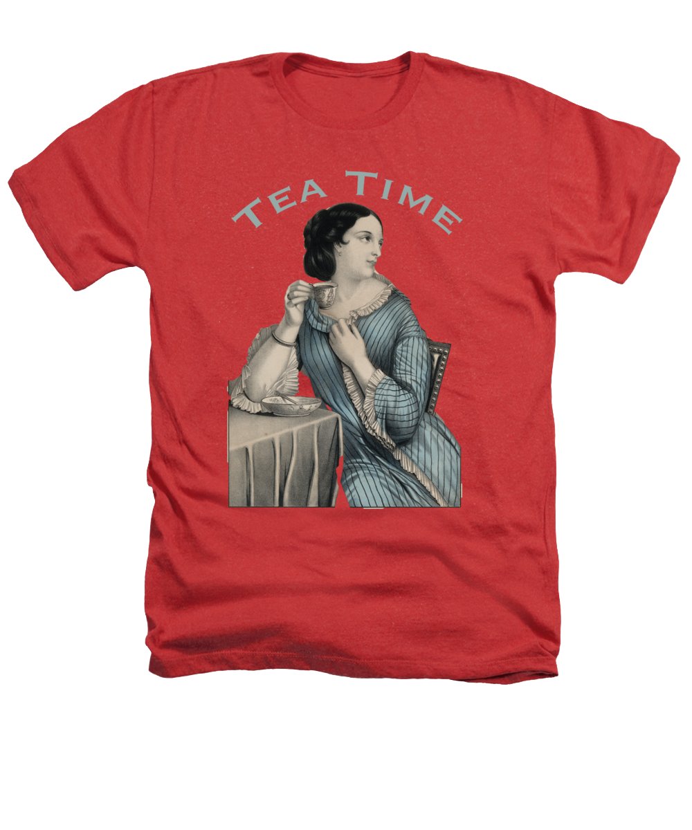 Tea Time Vintage Woman - Heathers T-Shirt