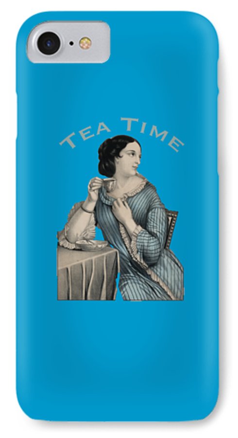 Tea Time Vintage Woman - Phone Case