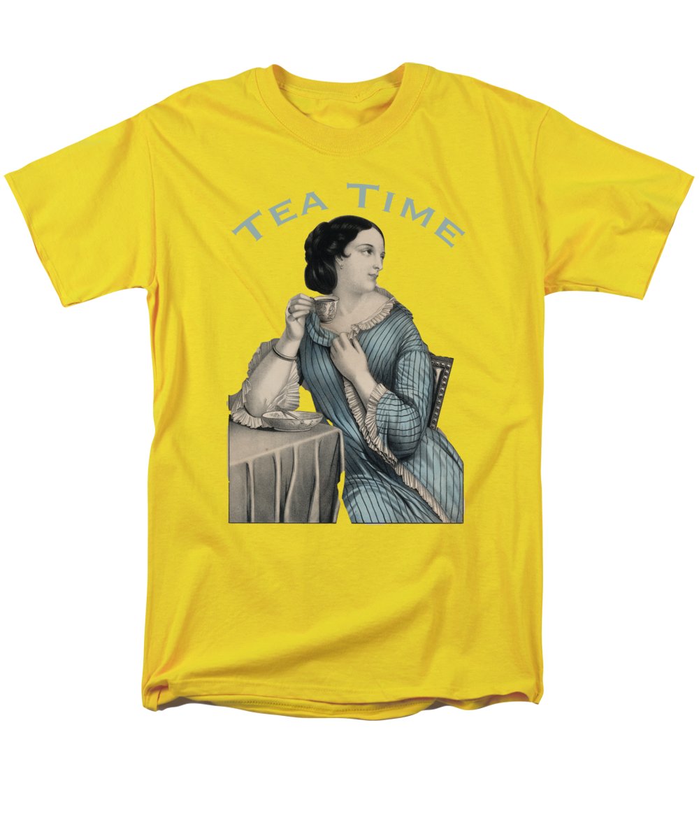 Tea Time Vintage Woman - Men's T-Shirt (Regular Fit)