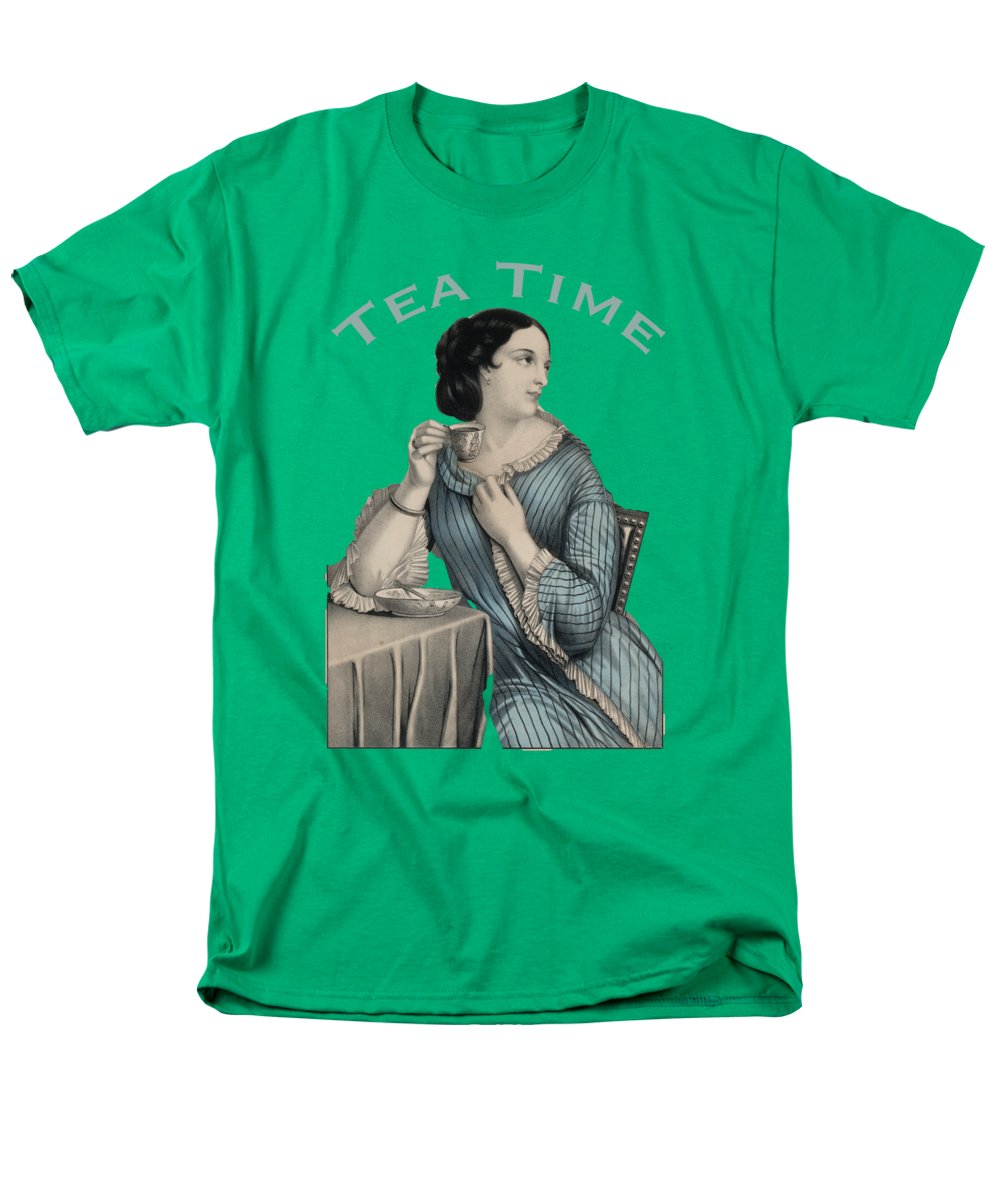 Tea Time Vintage Woman - Men's T-Shirt (Regular Fit)