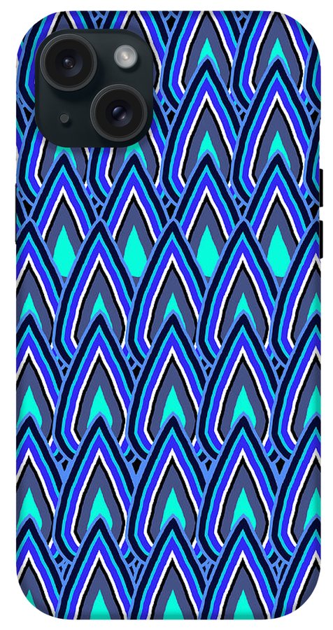 Teardrops In Blue - Phone Case